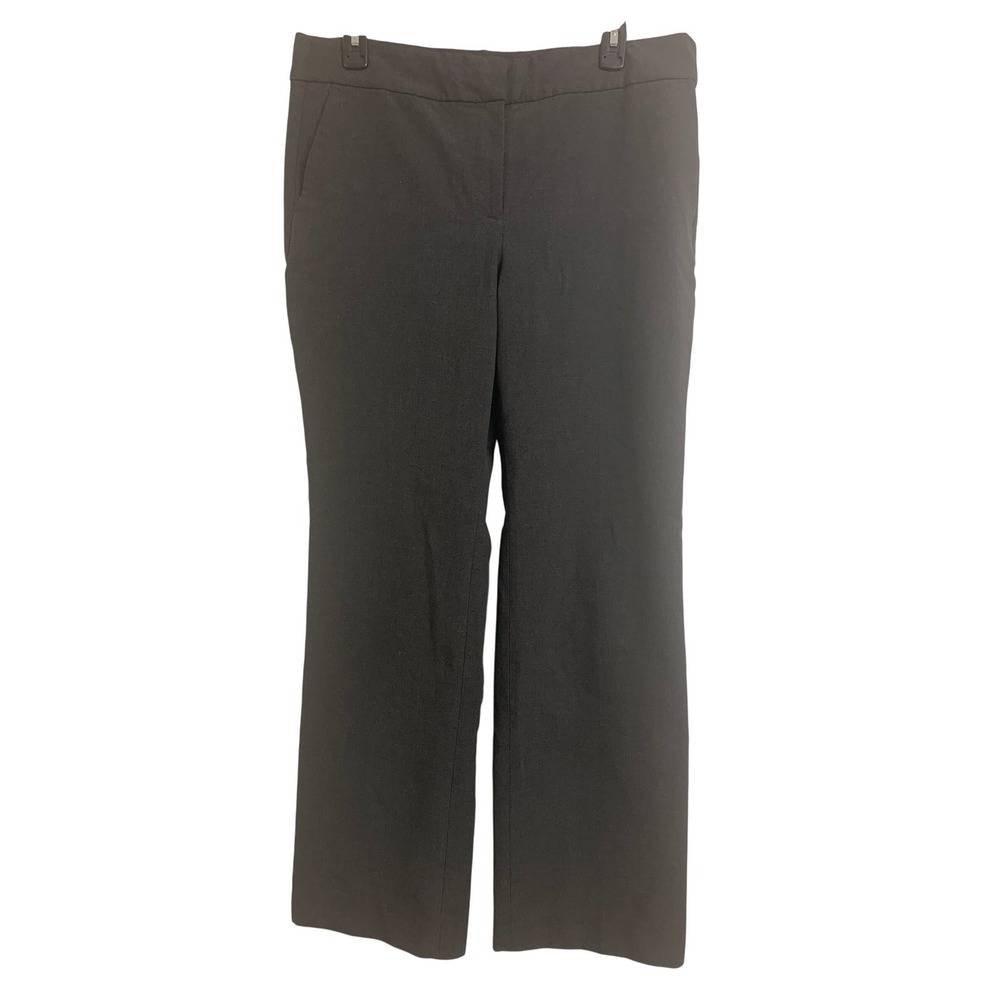 J. Crew Charcoal Grey Dress Pants Size 12 Stretch Business Casual Trousers